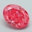 2.44 Ct. Fancy Vivid Pink Oval Lab Grown Diamond