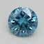 2.66 Ct. Fancy Vivid Blue Round Lab Grown Diamond