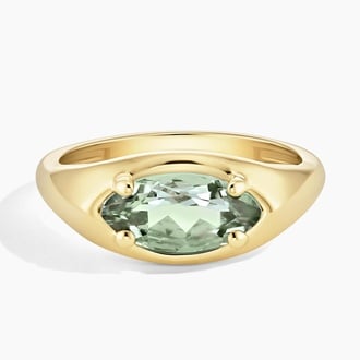 Marlowe Marquise Prasiolite Signet Ring