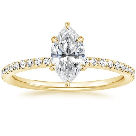18K Yellow Gold Luxe Ballad Perfect Fit Diamond Bridal Set