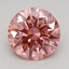 1.60 Ct. Fancy Vivid Pink Round Lab Grown Diamond