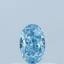 0.32 Ct. Fancy Vivid  Blue Oval Lab Grown Diamond