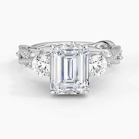 Luxe Secret Garden Three Stone Diamond Ring