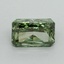 0.72 Ct. Fancy Vivid Green Radiant Lab Grown Diamond
