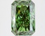 3.11 Ct. Fancy Vivid Green Radiant Lab Grown Diamond