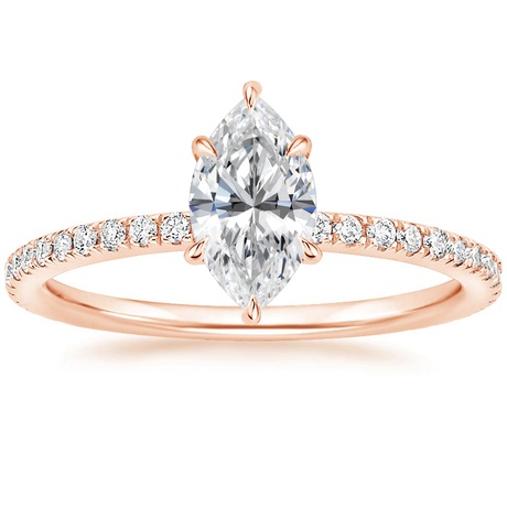 14K Rose Gold Luxe Ballad Perfect Fit Diamond Bridal Set