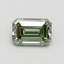 0.70 Ct. Fancy Vivid Green Emerald Lab Grown Diamond
