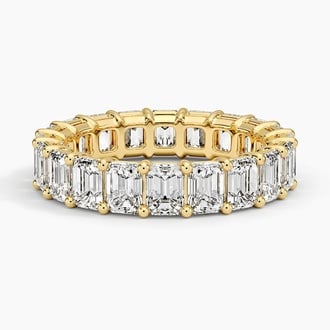 Emerald Eternity Lab Diamond Ring (5 ct. tw.) in 18K Yellow Gold