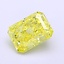 1.51 Ct. Fancy Vivid  Yellow Radiant Lab Grown Diamond