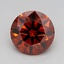 0.91 Ct. Fancy Deep  Orange Round Lab Grown Diamond