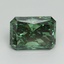 3.04 Ct. Fancy Vivid Pacific Green Radiant Lab Grown Diamond