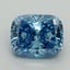 2.07 Ct. Fancy Vivid Blue Cushion Lab Grown Diamond