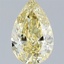 2.55 Ct. Fancy Intense Yellow Pear Lab Grown Diamond