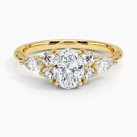 Cluster Engagement Ring - Nadia Diamond