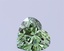 1.44 Ct. Fancy Vivid Green Heart Lab Grown Diamond