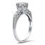 The Brittonie Ring, smalltop view on a hand