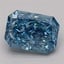 4.61 Ct. Fancy Vivid Blue Radiant Lab Grown Diamond