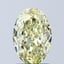 2.04 Ct. Fancy Intense Yellow Oval Lab Grown Diamond