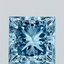 3.99 Ct. Fancy Vivid Blue Princess Lab Grown Diamond
