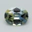 8.2x6.2mm Parti-Color Oval Sapphire