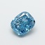 1.50 Ct. Fancy Vivid Blue Cushion Lab Grown Diamond