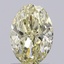 1.09 Ct. Fancy Light Yellow Oval Lab Grown Diamond