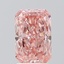 1.55 Ct. Fancy Vivid  Pink Radiant Lab Grown Diamond