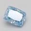 1.09 Ct. Fancy Vivid Blue Cushion Lab Grown Diamond