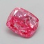 1.24 Ct. Fancy Vivid  Pink Cushion Lab Grown Diamond