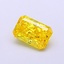 1.02 Ct. Fancy Vivid Yellow Radiant Lab Grown Diamond