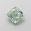 1.40 Ct. Fancy Intense  Green Cushion Lab Grown Diamond