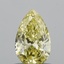 0.65 Ct. Fancy Yellow Pear Lab Grown Diamond