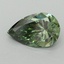 1.01 Ct. Fancy Vivid Green Pear Lab Grown Diamond