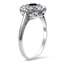 The Reatha Ring, smalltop view on a hand