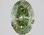 2.27 Ct. Fancy Vivid Green Oval Lab Grown Diamond