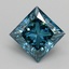 1.60 Ct. Fancy Vivid Blue Princess Lab Grown Diamond