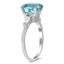 The Jannelle Ring, smalltop view on a hand