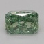 1.07 Ct. Fancy Vivid Green Radiant Lab Grown Diamond