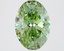 2.03 Ct. Fancy Vivid Green Oval Lab Grown Diamond