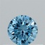 0.30 Ct. Fancy Vivid Blue Round Lab Grown Diamond