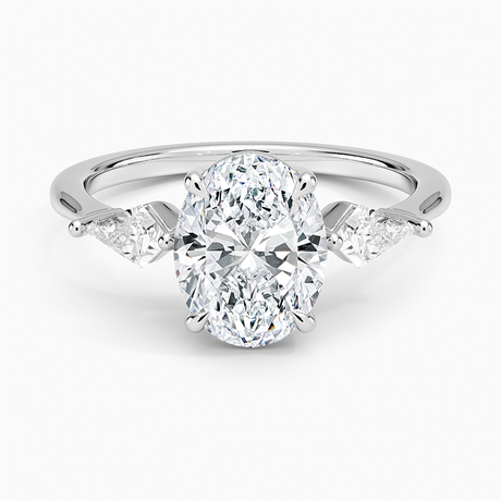 18K White Gold Luxe Cometa Three Stone Diamond Ring (1/3 ct. tw.)
