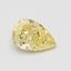 0.53 Ct. Fancy Intense Yellow Pear Lab Grown Diamond