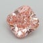 3.51 Ct. Fancy Vivid Pink Cushion Lab Grown Diamond