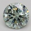 1.02 Ct. Fancy Vivid Green Round Lab Grown Diamond