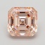 3.00 Ct. Fancy Intense  Pink Asscher Lab Grown Diamond