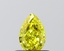 0.52 Ct. Fancy Vivid Yellow Pear Lab Grown Diamond
