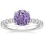 Platinum Olympia Three-Quarter Coverage Diamond Ring, smalltop view