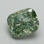 2.01 Ct. Fancy Vivid Pacific Green Cushion Lab Grown Diamond