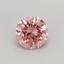 0.31 Ct. Fancy Vivid Pink Round Lab Grown Diamond