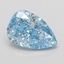 4.04 Ct. Fancy Vivid Blue Pear Lab Grown Diamond